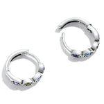 Boucles d'oreilles femme œil de diable en zircon en argent sterling S925, zircon œil de diable