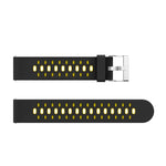 Bracelet de montre en silicone à trois rangées de trous, pour Samsung Galaxy Watch 3 45mm