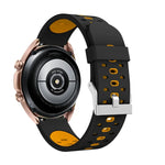 Bracelet de montre en silicone à trois rangées de trous, pour Samsung Galaxy Watch 3 45mm