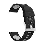 Bracelet de montre en silicone à trois rangées de trous, pour Samsung Galaxy Watch 3 45mm