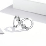 S925 Argent Sterling Fleurs Infinies Perles DIY Bracelet Collier Accessoires, Fleurs Infinies