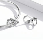 S925 Argent Sterling Fleurs Infinies Perles DIY Bracelet Collier Accessoires, Fleurs Infinies