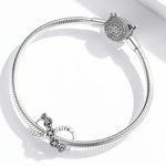 S925 Argent Sterling Fleurs Infinies Perles DIY Bracelet Collier Accessoires, Fleurs Infinies