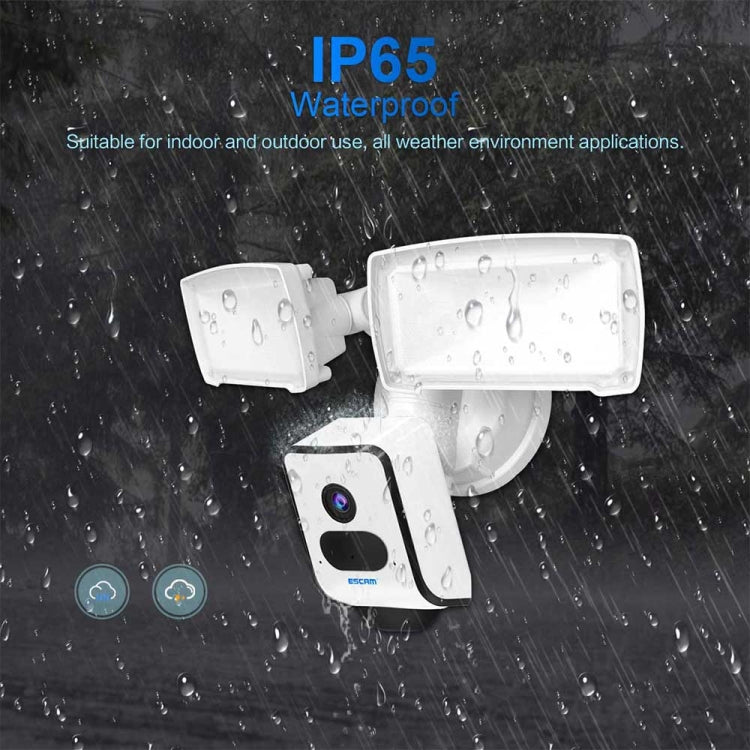 Caméra IP WiFi ESCAM QF612 3 MP et projecteur, prise en charge de la vision nocturne/détection PIR, QF612