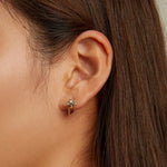 Boucles d'oreilles femme Mini abeille en argent sterling S925, Mini abeille