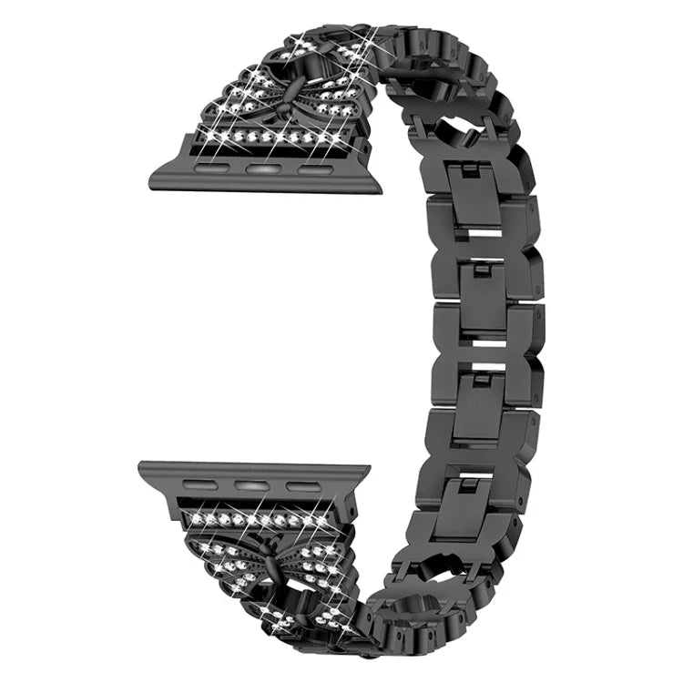 Bracelet de montre en acier inoxydable pour Apple Watch Series, 7 41 mm / 6&SE&5&4 40 mm / 3&2&1 38 mm, 7 45 mm / 6&SE&5&4 44 mm / 3&2&1 42 mm