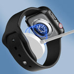 Cadre PC 2 en 1 ROCK + Protecteur d'écran en Verre Trempé, Pour Apple Watch Series 9 / 8 / 7 41mm, Pour Apple Watch Series 9 / 8 / 7 45mm