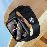 Cadre PC 2 en 1 ROCK + Protecteur d'écran en Verre Trempé, Pour Apple Watch Series 9 / 8 / 7 41mm, Pour Apple Watch Series 9 / 8 / 7 45mm