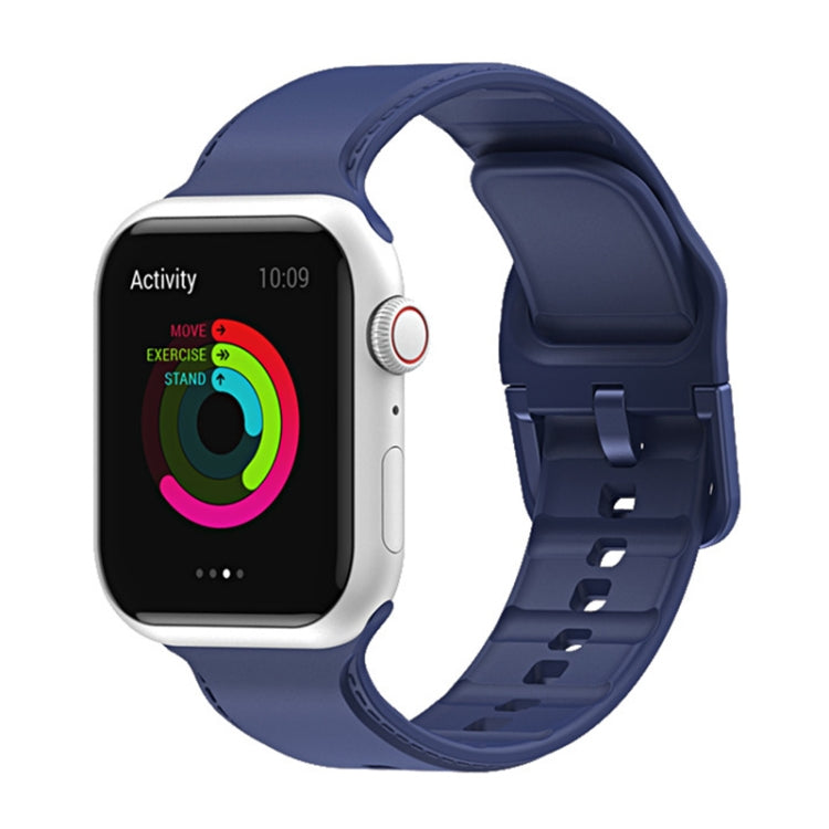Bracelet de montre en silicone pour Apple Watch Series 7 45mm / 6&SE&5&4 44mm / 3&2&1 42mm