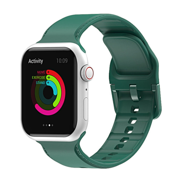 Silicone Watchband For Apple Watch Series, 7 45mm / 6&SE&5&4 44mm / 3&2&1 42mm