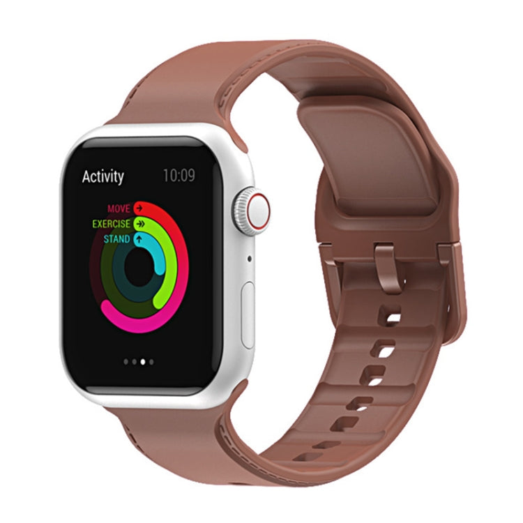 Bracelet de montre en silicone pour Apple Watch Series 7 45mm / 6&SE&5&4 44mm / 3&2&1 42mm