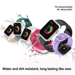 Bracelet de montre en silicone pour Apple Watch Series 7 45mm / 6&SE&5&4 44mm / 3&2&1 42mm