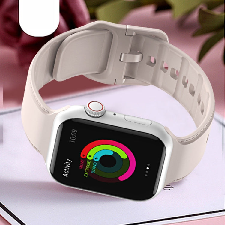 Bracelet de montre en silicone pour Apple Watch Series 7 45mm / 6&SE&5&4 44mm / 3&2&1 42mm