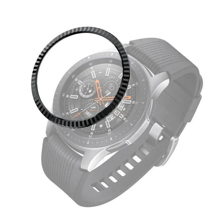 Bague en acier inoxydable « Batch Flower », pour Samsung Galaxy Watch 46 mm
