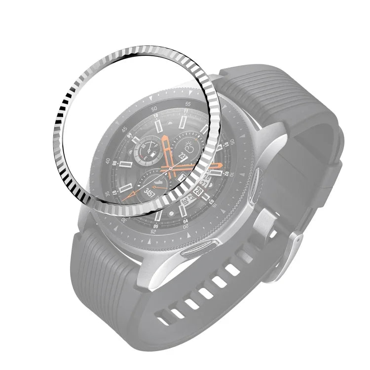 Batch Flower Stainless Steel Bezel Ring, For Samsung Galaxy Watch 46mm