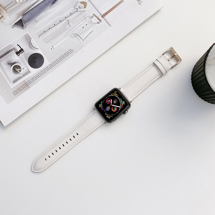 Bracelet de montre en cuir véritable pour Apple Watch Series, 7 41mm / 6&SE&5&4 40mm / 3&2&1 38mm, 7 45mm / 6&SE&5&4 44mm / 3&2&1 42mm