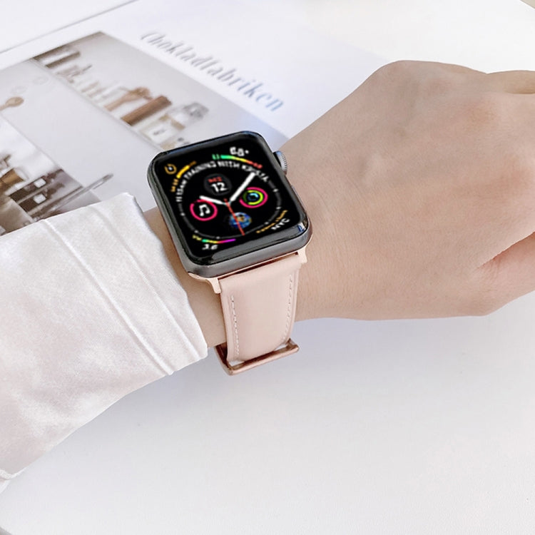 Bracelet de montre en cuir véritable pour Apple Watch Series, 7 41mm / 6&SE&5&4 40mm / 3&2&1 38mm, 7 45mm / 6&SE&5&4 44mm / 3&2&1 42mm