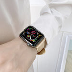 Bracelet de montre en cuir véritable pour Apple Watch Series, 7 41mm / 6&SE&5&4 40mm / 3&2&1 38mm, 7 45mm / 6&SE&5&4 44mm / 3&2&1 42mm