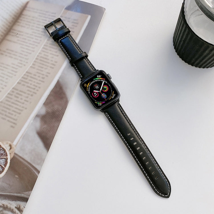 Bracelet de montre en cuir véritable pour Apple Watch Series, 7 41mm / 6&SE&5&4 40mm / 3&2&1 38mm, 7 45mm / 6&SE&5&4 44mm / 3&2&1 42mm