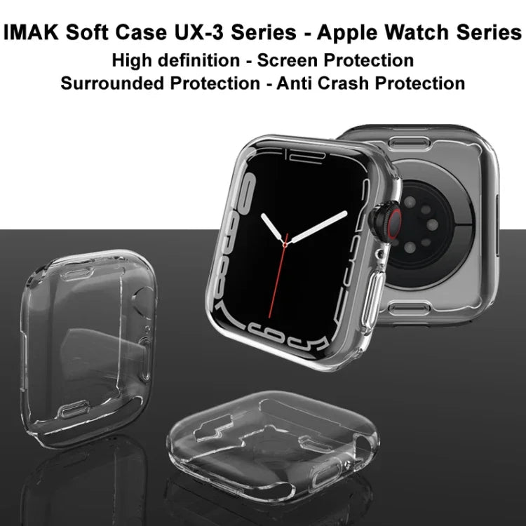 Coque de protection en TPU imak série UX-3 pour Apple Watch Series 9 / 8 / 7 41mm, pour Apple Watch Series 9 / 8 / 7 41mm, pour Apple Watch Series 9 / 8 / 7 45mm