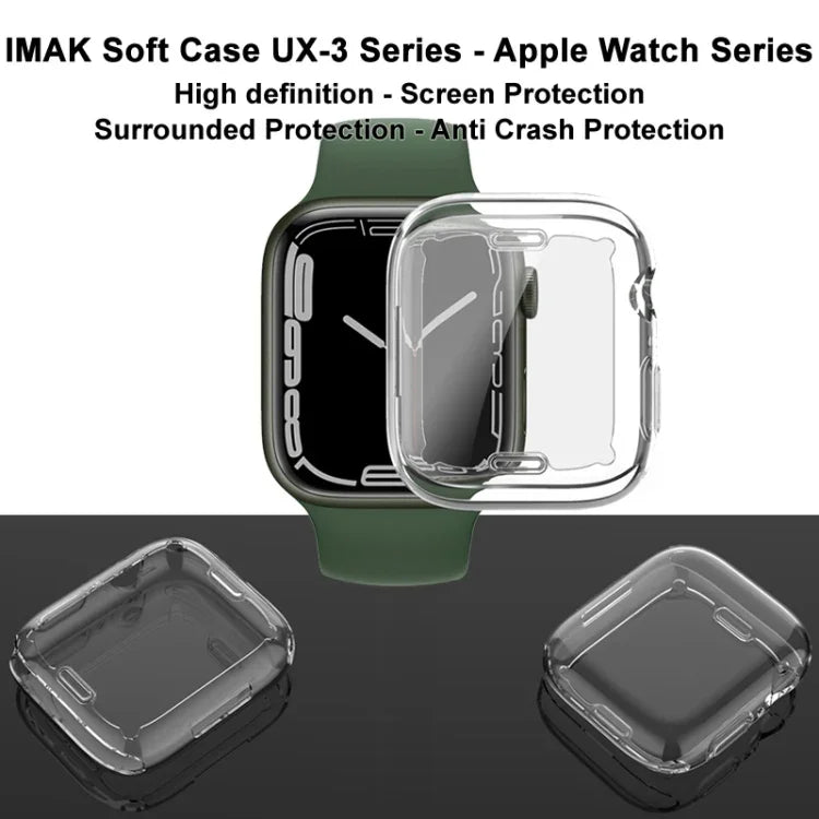Coque de protection en TPU imak série UX-3 pour Apple Watch Series 9 / 8 / 7 41mm, pour Apple Watch Series 9 / 8 / 7 41mm, pour Apple Watch Series 9 / 8 / 7 45mm