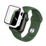 Boîtier PC imak avec film en verre trempé, pour Apple Watch Series 9 / 8 / 7 41 mm, pour Apple Watch Series 9 / 8 / 7 45 mm