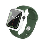 Boîtier PC imak avec film en verre trempé, pour Apple Watch Series 9 / 8 / 7 41 mm, pour Apple Watch Series 9 / 8 / 7 45 mm