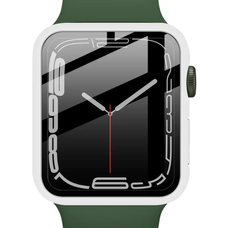 Boîtier PC imak avec film en verre trempé, pour Apple Watch Series 9 / 8 / 7 41 mm, pour Apple Watch Series 9 / 8 / 7 45 mm