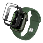 Boîtier PC imak avec film en verre trempé, pour Apple Watch Series 9 / 8 / 7 41 mm, pour Apple Watch Series 9 / 8 / 7 45 mm