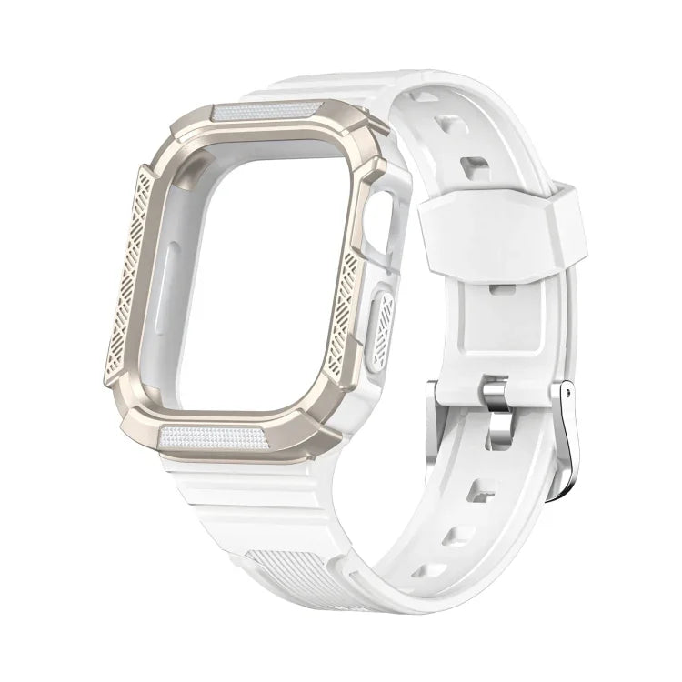 Bracelet de montre intégré bicolore pour Apple Watch Series, 7 41mm / 6&SE&5&4 40mm, 7 45mm / 6&SE&5&4 44mm