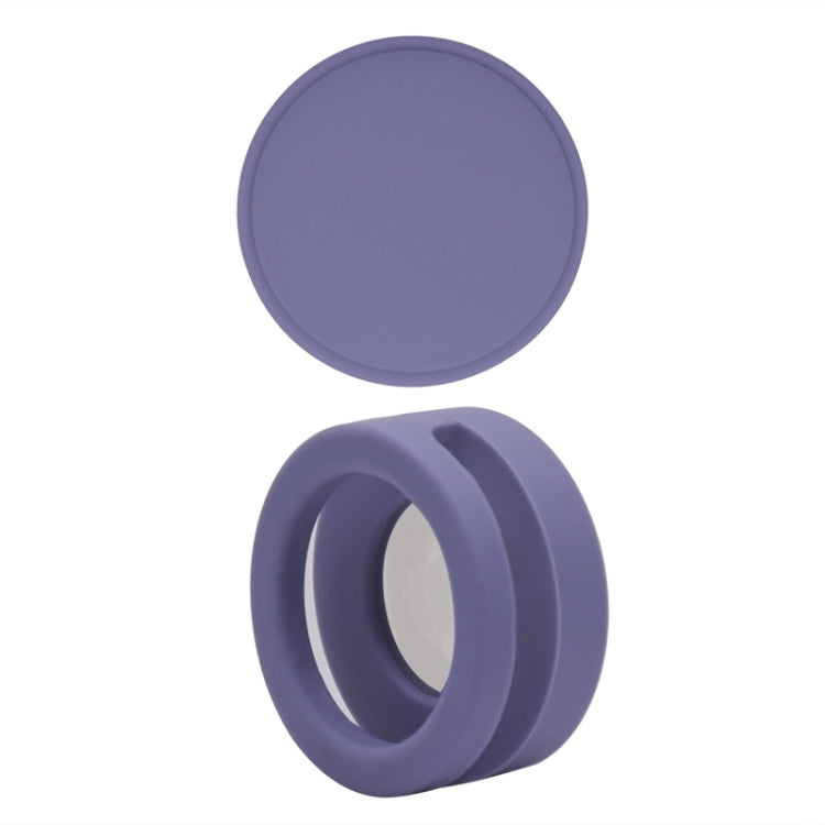 Étui en silicone antichoc et anti-rayures pour collier d'animaux de compagnie, compatible avec AirTag 2e génération / AirTag 1re génération, 35,9x35,9x19,2 mm, 34,1x34,1x18,2 mm