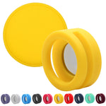 Étui en silicone antichoc et anti-rayures pour collier d'animaux de compagnie, compatible avec AirTag 2e génération / AirTag 1re génération, 35,9x35,9x19,2 mm, 34,1x34,1x18,2 mm