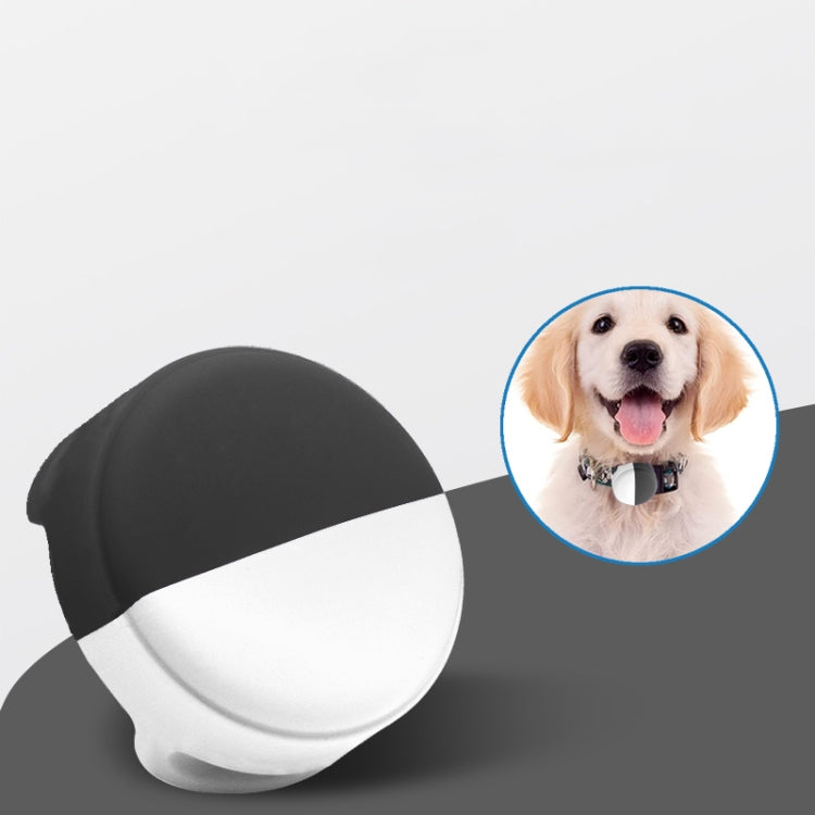 Étui en silicone anti-rayures et antichoc pour collier d'animaux compatible AirTag 2ème génération / AirTag 1ère génération, 34x34x17.3mm, 34x34x16.7mm