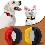 Étui en silicone anti-rayures et antichoc pour collier d'animaux compatible AirTag 2ème génération / AirTag 1ère génération, 34x34x17.3mm, 34x34x16.7mm