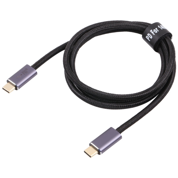 Câble de données tressé USB 2.0 140W USB-C / Type-C mâle vers USB-C / Type-C mâle, 1 m, 1,5 m, 2 m