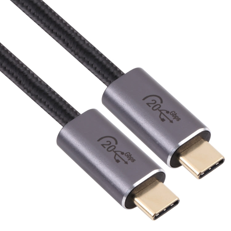 Câble de données tressé USB 3.2 20Gbps USB-C / Type-C mâle vers USB-C / Type-C mâle, 0,5 m, 1 m, 1,5 m, 2 m, 3 m