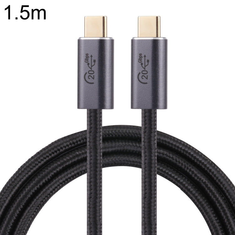 Câble de données tressé USB 3.2 20Gbps USB-C / Type-C mâle vers USB-C / Type-C mâle, 0,5 m, 1 m, 1,5 m, 2 m, 3 m