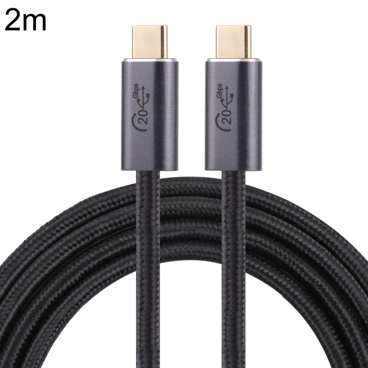 Câble de données tressé USB 3.2 20Gbps USB-C / Type-C mâle vers USB-C / Type-C mâle, 0,5 m, 1 m, 1,5 m, 2 m, 3 m