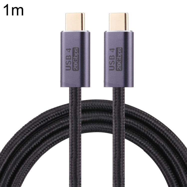 Câble de données tressé USB 4 20Gbps USB-C / Type-C mâle vers USB-C / Type-C mâle, 0,5 m, 1 m, 1,5 m, 2 m, 3 m