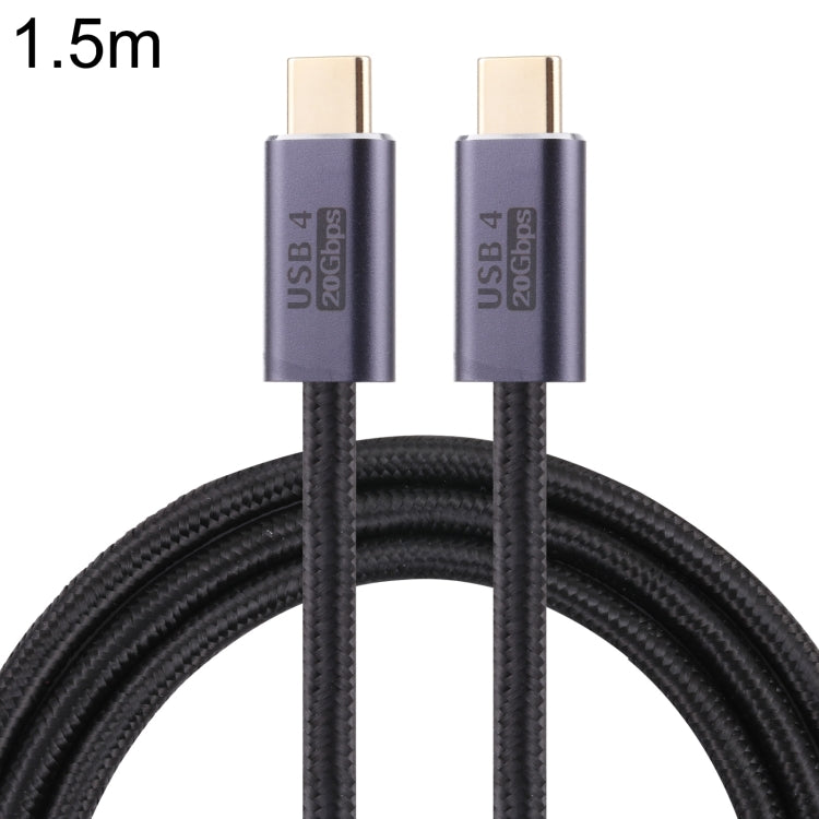Câble de données tressé USB 4 20Gbps USB-C / Type-C mâle vers USB-C / Type-C mâle, 0,5 m, 1 m, 1,5 m, 2 m, 3 m