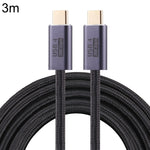 Câble de données tressé USB 4 20Gbps USB-C / Type-C mâle vers USB-C / Type-C mâle, 0,5 m, 1 m, 1,5 m, 2 m, 3 m