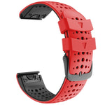 Two-color Silicone Quick Release Watchband, For Garmin Fenix 7, For Garmin Fenix 7X