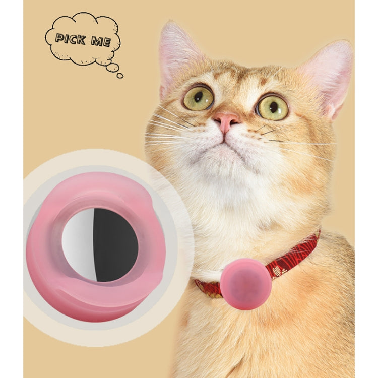 Étui de protection en silicone avec lumière pour collier d'animaux de compagnie AirTag 2e génération / AirTag 1re génération, avec fonction de suivi de localisation anti-perte