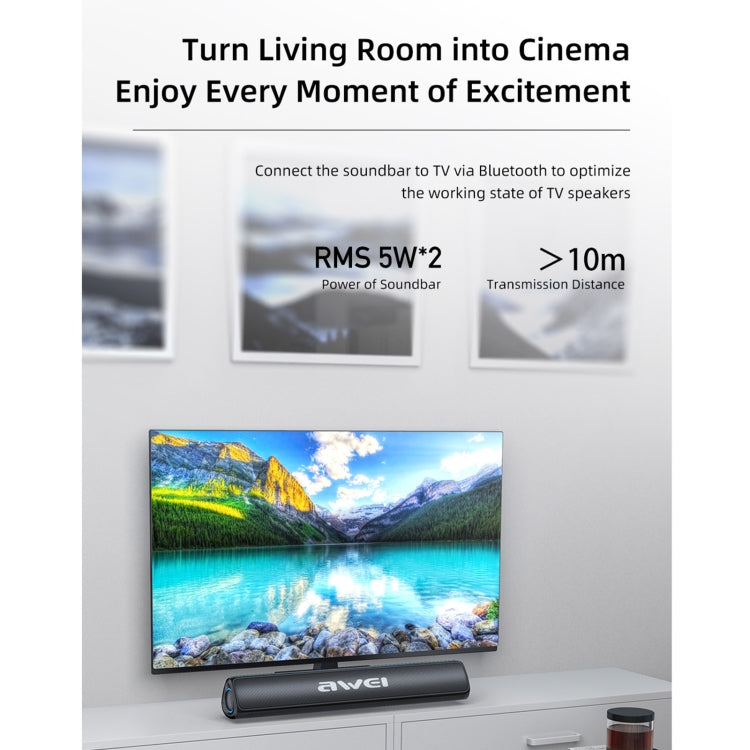 Enceinte Bluetooth sans fil de bureau awei Y333 TWS