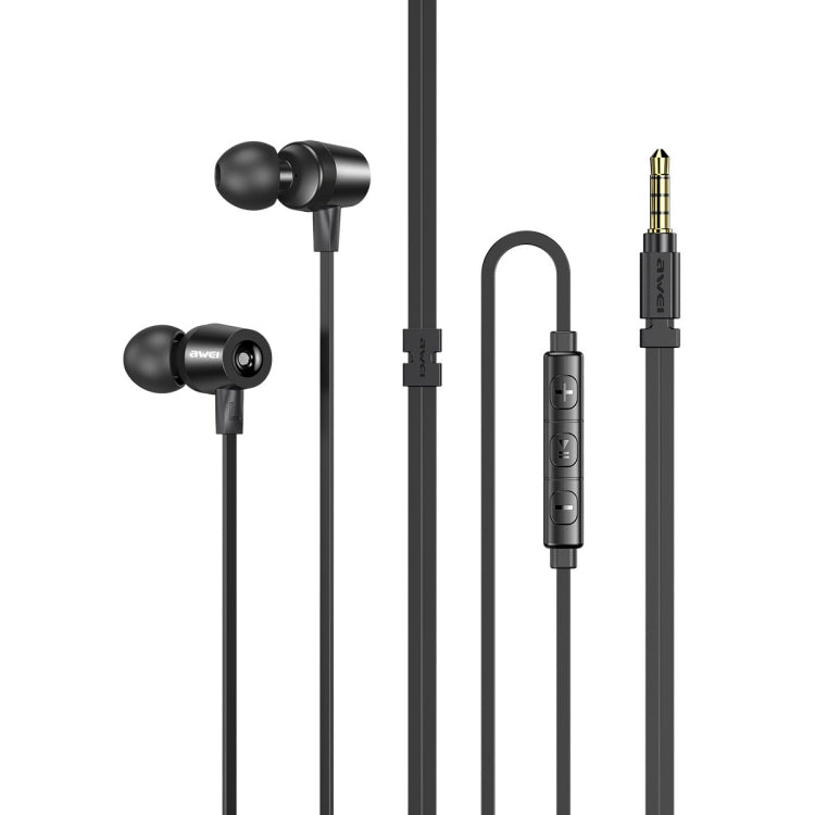Écouteurs filaires intra-auriculaires awei L1 Stereo Surround, L1 (noir), L1 (gris)