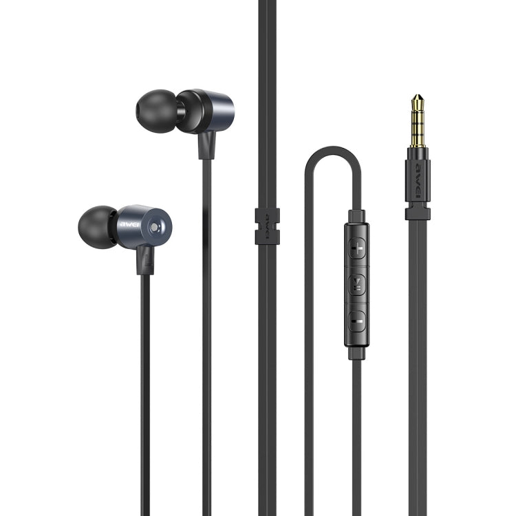 Écouteurs filaires intra-auriculaires awei L1 Stereo Surround, L1 (noir), L1 (gris)