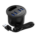 Hub de bureau multifonction ORICO DESK-4U-BK 4 ports USB3.0