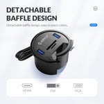 Hub de bureau multifonction ORICO DESK-4U-BK 4 ports USB3.0