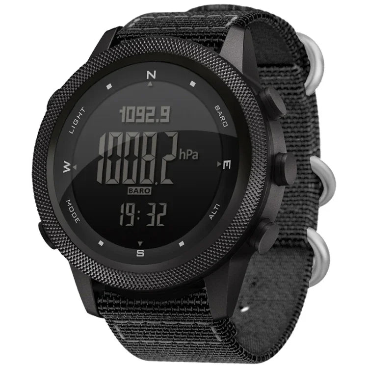 Montre connectée de sport numérique multifonction étanche NORTH EDGE APACHE-46 pour homme, bracelet en nylon