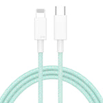 Câble de données tressé de charge rapide USB-C / Type-C vers 8 broches PD 27W, longueur du câble : 1m, 27W